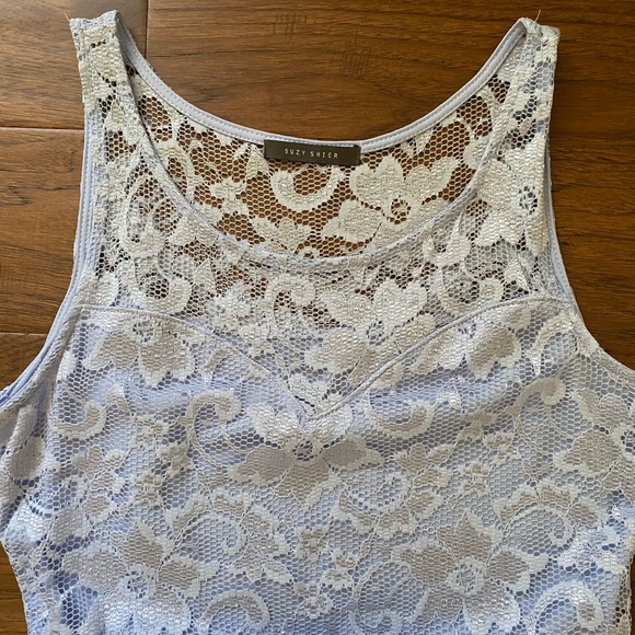 Lavender Lace Suzy Shier Dress - Picture 3 of 6